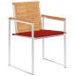 Preview: Gartenstühle 8 Stk. mit Kissen Massivholz Teak