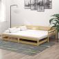 Preview: ARDEBO.de - Ausziehbares Tagesbett 2x(90x200) cm Massivholz Kiefer
