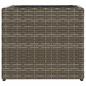 Preview: Pflanzkübel 2 Stk. Grau 36x30x32 cm Poly Rattan