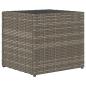 Preview: Pflanzkübel 2 Stk. Grau 36x30x32 cm Poly Rattan