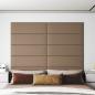 Preview: ARDEBO.de - Wandpaneele 12 Stk. Cappuccino-Braun 90x30cm Kunstleder 3,24 m²