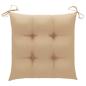 Preview: Stuhlkissen 4 Stk. Beige 40x40x7 cm Oxford-Gewebe