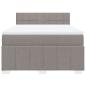Preview: Boxspringbett mit Matratze Taupe 160x200 cm Stoff
