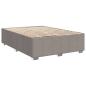 Preview: Boxspringbett mit Matratze Taupe 160x200 cm Stoff