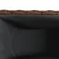 Preview: Hochbeet mit 3 Fächern Braun 105x30x32 cm Poly Rattan