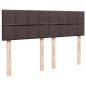 Preview: Boxspringbett mit Matratze Dunkelbraun 160x200 cm Stoff