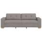 Preview: Sofa Taupe Stoff, Holz Mittel Haltbar Taupe Sofa Rechteckig
