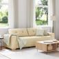 Preview: ARDEBO.de - Sofa Creme Polyester Mittel Abnehmbare Bezüge