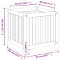 Preview: Pflanzkübel mit Einlage 50x50x50 cm Massivholz Akazie