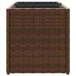 Preview: Pflanzkübel 2 Töpfe Braun 72x30x32 cm Poly-Rattan
