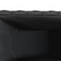 Preview: Hochbeet mit 3 Fächern Schwarz 105x30x32 cm Poly Rattan