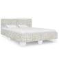 Preview: Bettgestell Grau Natur Rattan 160 x 200 cm