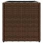 Preview: Pflanzkübel Braun 36x30x32 cm Poly Rattan