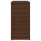 Preview: Pflanzkübel 2 Stk. Braun 30x30x60 cm Poly Rattan