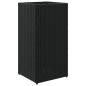 Preview: Pflanzkübel Schwarz 30x30x60 cm Poly Rattan