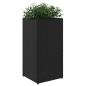 Preview: Pflanzkübel Schwarz 30x30x60 cm Poly Rattan