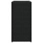 Preview: Pflanzkübel Schwarz 30x30x60 cm Poly Rattan