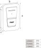 Preview: Hager XVR111S witty one Wallbox, Ladestation, 3-phasig, 11kW, 250×370×150mm, Ladesteckdose Typ 2, ohne Kabel, schwarz