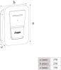 Preview: Hager XVR111S witty one Ladestation, Wallbox, 11kW, IP54, mit Ladesteckdose Typ 2, ohne Kabel, anthrazit