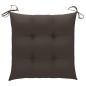 Preview: Stuhlkissen 6 Stk. Taupe 50x50x7 cm Oxford-Gewebe