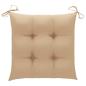 Preview: Stuhlkissen 6 Stk. Beige 50x50x7 cm Oxford-Gewebe