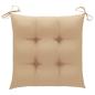 Preview: Stuhlkissen 4 Stk. Beige 50x50x7 cm Oxford-Gewebe