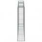 Preview: Gabionen mit Hochbogen 2 Stk. 300x30x140/160cm Verzinktes Eisen