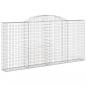 Preview: Gabionen mit Hochbogen 6 Stk. 300x30x140/160cm Verzinktes Eisen
