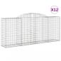 Preview: Gabionen mit Hochbogen 12 Stk 300x50x120/140cm Verzinktes Eisen