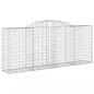 Preview: Gabionen mit Hochbogen 9 Stk. 300x50x120/140cm Verzinktes Eisen
