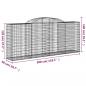 Preview: Gabionen mit Hochbogen 9 Stk. 300x50x120/140cm Verzinktes Eisen