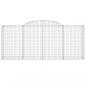 Preview: Gabionen mit Hochbogen 10 Stk 300x50x120/140cm Verzinktes Eisen