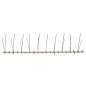Preview: 20-tlg. Vogelabwehr-Spikes-Set 10 m Kunststoff 2-reihig