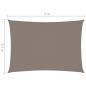 Preview: Sonnensegel Oxford-Gewebe Rechteckig 3,5x5 m Taupe