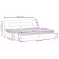 Preview: Bett mit Matratze Creme 200x200 cm Stoff
