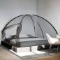 Preview: ARDEBO.de - Moskito-Netzzelt Mongolisch 220 Schwarz 200x200x135 cm