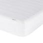Preview: Bett mit Matratze Creme 200x200 cm Stoff