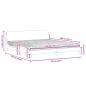Preview: Bett mit Matratze Creme 200x200 cm Stoff