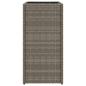 Preview: Pflanzkübel 2 Stk. Grau 30x30x60 cm Poly Rattan