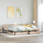 Preview: ARDEBO.de - Tagesbett mit Schubladen 90x200 cm Massivholz Kiefer