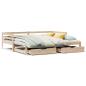 Preview: Tagesbett mit Schubladen 90x200 cm Massivholz Kiefer