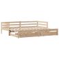 Preview: Tagesbett mit Schubladen 90x200 cm Massivholz Kiefer