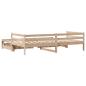 Preview: Tagesbett mit Schubladen 90x200 cm Massivholz Kiefer