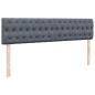 Preview: Ottoman-Bett mit Matratze & LEDs Dunkelgrau 160x200 cm Samt