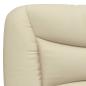 Preview: Bettgestell ohne Matratze Creme 200x200 cm Stoff