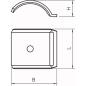 Preview: OBO Bettermann Gegenwanne 16-22mm, St, FT (100 ST)