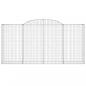 Preview: Gabionen mit Hochbogen 8 Stk. 300x50x140/160cm Verzinktes Eisen