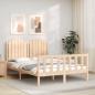 Preview: Massivholzbett ohne Matratze 140x190 cm Kiefernholz