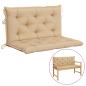 Preview: Gartenbank-Auflage Beige 100x(50+50)x7 cm Oxford-Gewebe