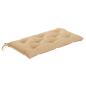 Preview: Gartenbank-Auflage Beige 100x(50+50)x7 cm Oxford-Gewebe